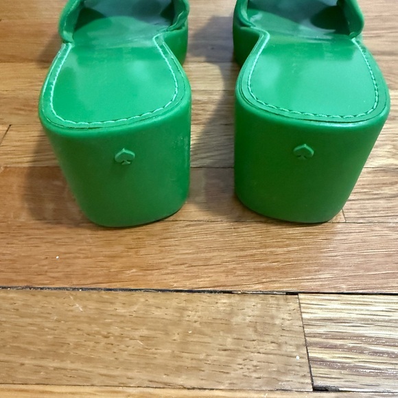 Kate Spade Green Bow Slide Sandals - Picture 4 of 6